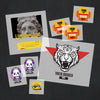 SEO-friendly alt text: Illustration of various Press-Art sheets by size, ideal for creative crafts and printing projects